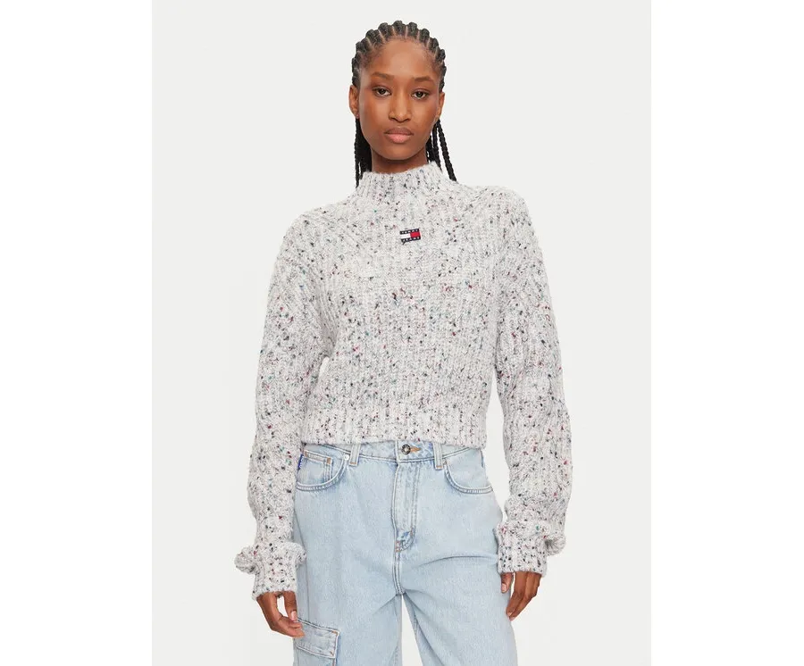 obrazek 1 Tommy Jeans Sweter DW0DW18673 Kolorowy Regular Fit