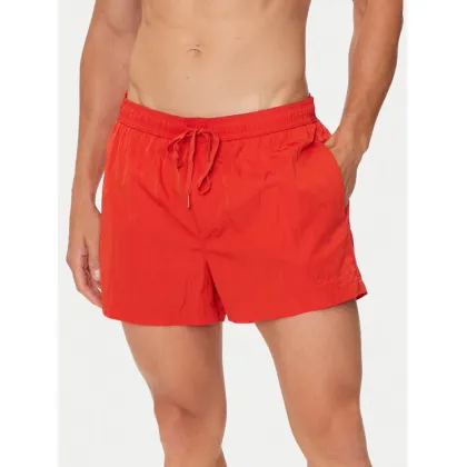 Zdjęcie Calvin Klein Swimwear Szorty kąpielowe KM0KM01048 Czerwony Regular Fit