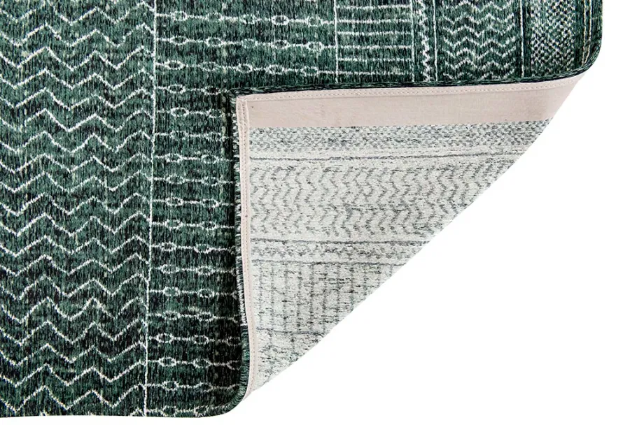 obrazek 5 Stylowy zielony dywan we wzory - DESERT GRASS 8792