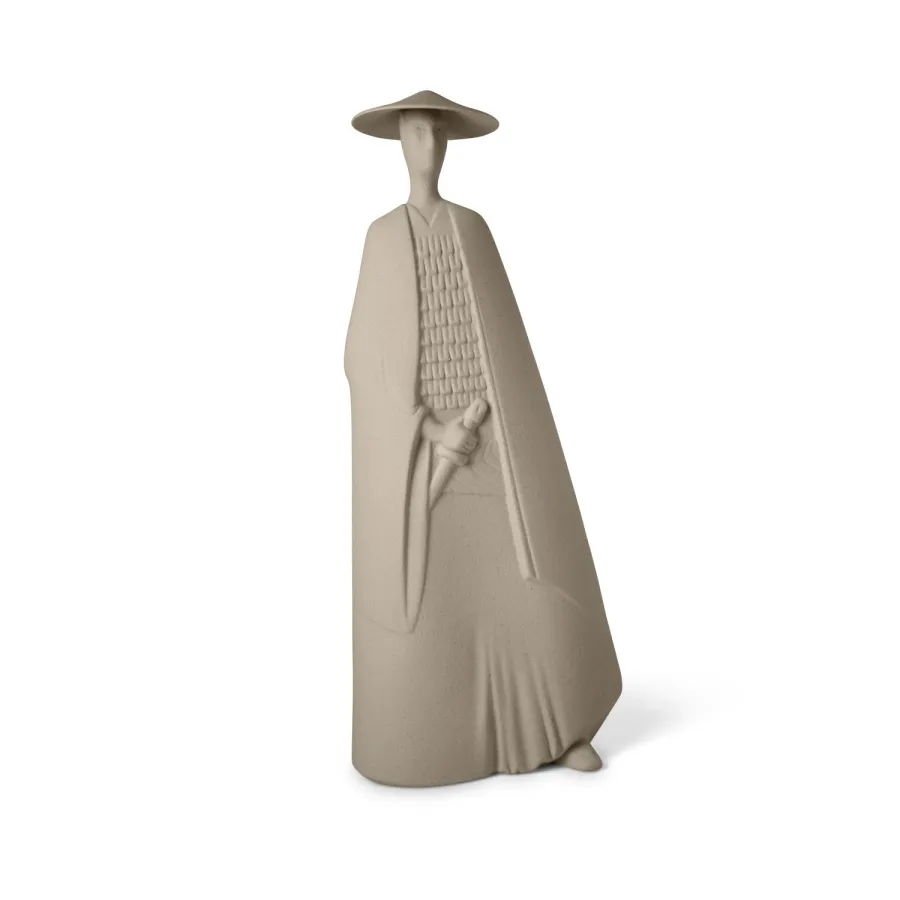 obrazek 5 Elegancka figurka samuraja z ceramiki 20x10x48 cm