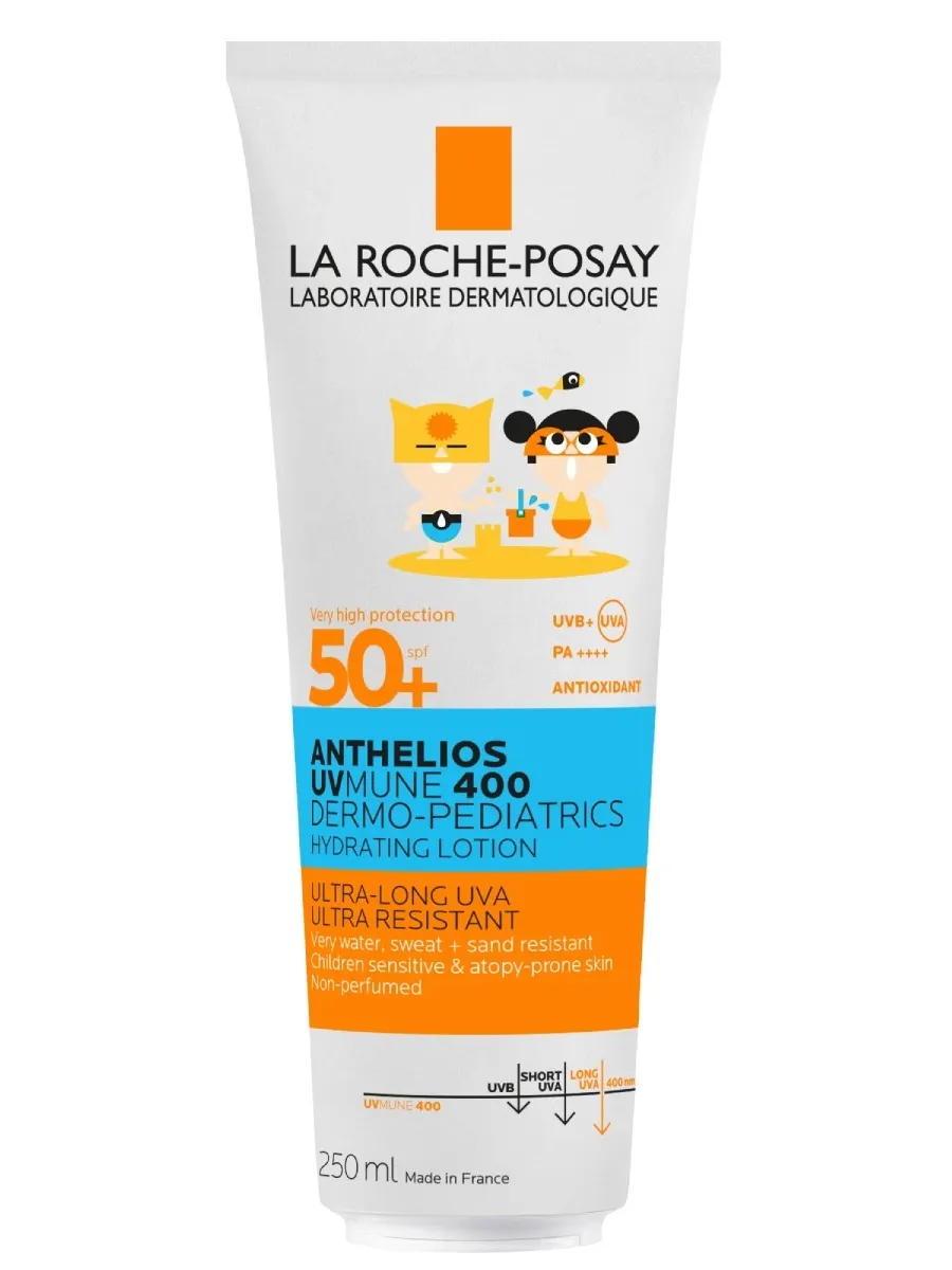obrazek 1 La Roche-Posay Anthelios D-Ped UV Mune Mleczko ochronne SPF50+ 250 ml