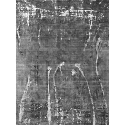 Zdjęcie Szaroniebieski prostokątny wykonany z wełny dywan abstrakcyjny - Sartori Rugs