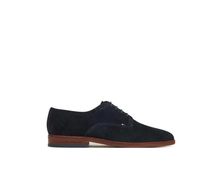 obrazek 1 Tommy Hilfiger Półbuty Hilfiger Thunit Suede Shoe FM0FM05377 Granatowy