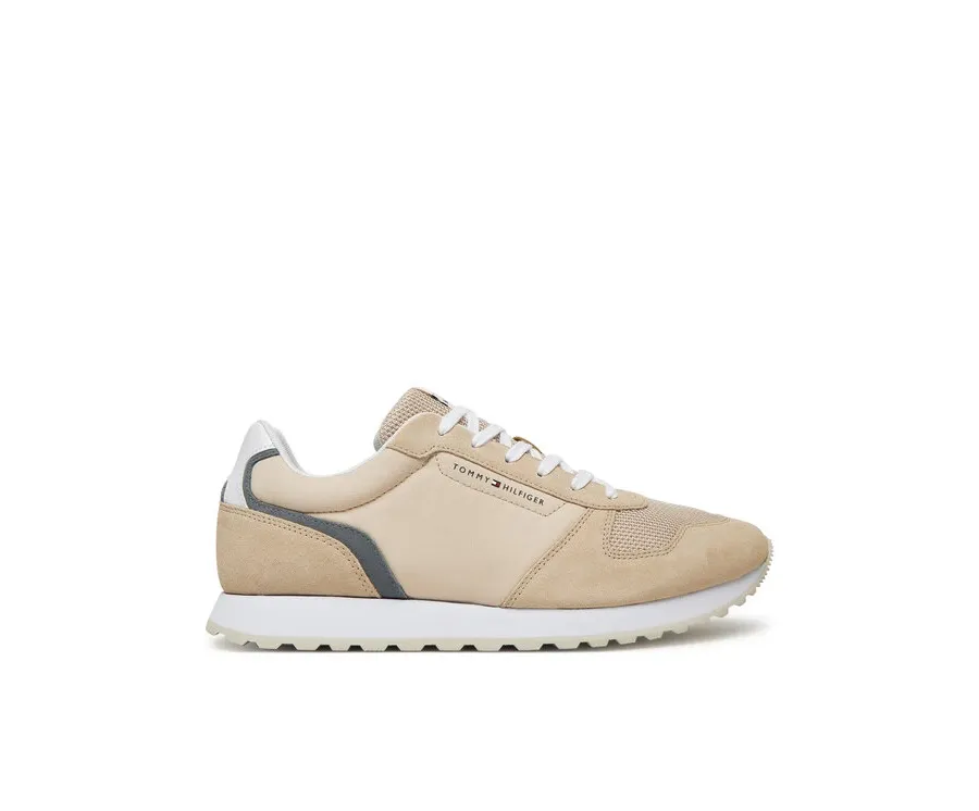 obrazek 1 Tommy Hilfiger Sneakersy New Eva Runner Summer Nylon Pop FM0FM05427 Beżowy