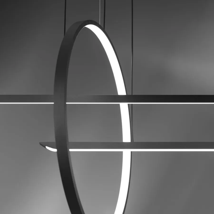 obrazek 3 Czarna geometryczna lampa wisząca IN&OUT z Włoch