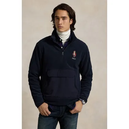 Zdjęcie Polo Ralph Lauren bluza męska kolor granatowy gładka 710951649