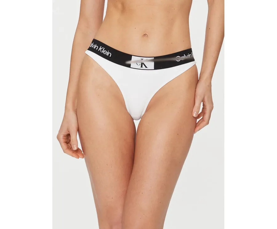 obrazek 1 Calvin Klein Swimwear Dół od bikini KW0KW02258 Biały