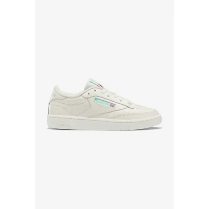 Zdjęcie Reebok Classic sneakersy skórzane Club C 85 HQ0947 kolor beżowy HQ0947-KREMOWY