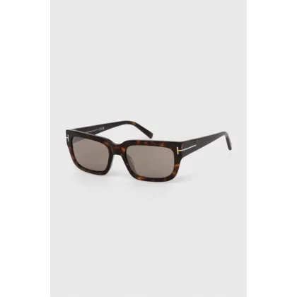 Zdjęcie Tom Ford okulary przeciwsłoneczne kolor brązowy FT1075_5452L