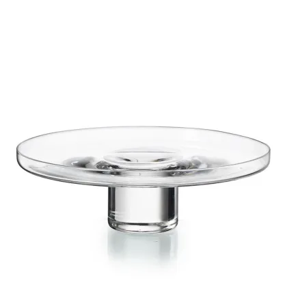 Zdjęcie Piękna kryształowa patera Scudetto o prostym współczesnym kształcie – Vista Alegre