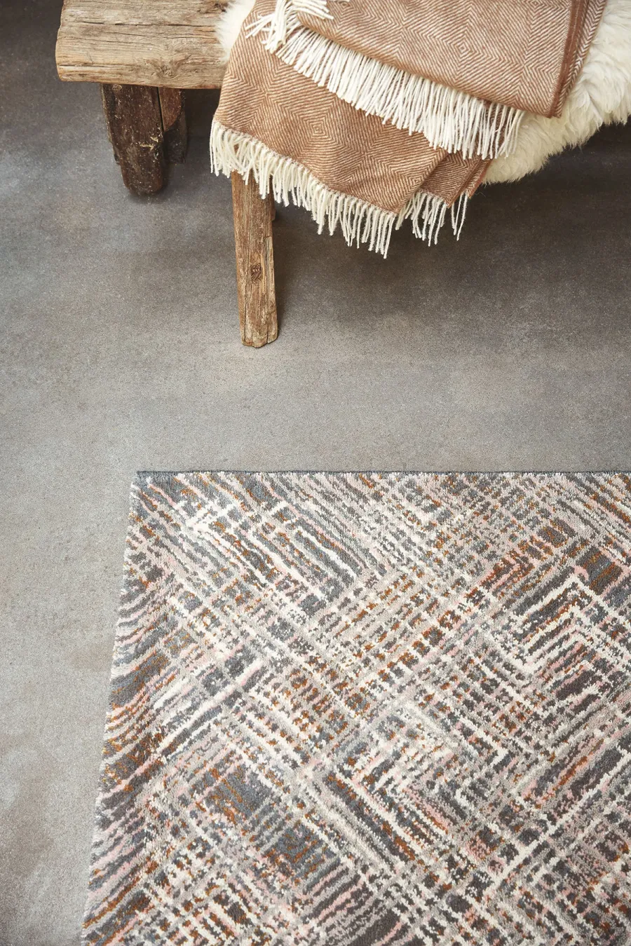 picture 3 Precious beige geometry carpet - PRADO CRAYON 22602