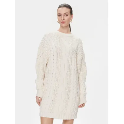 Zdjęcie MVP Wardrobe Sukienka dzianinowa Visconti MVPI3AK055.0XXXXXX Écru Relaxed Fit