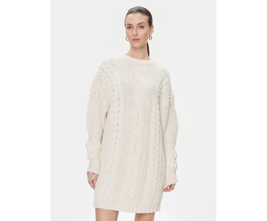 obrazek 1 MVP Wardrobe Sukienka dzianinowa Visconti MVPI3AK055.0XXXXXX Écru Relaxed Fit