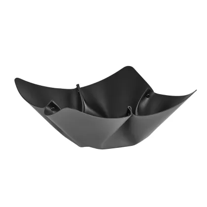 Zdjęcie Szara skórzana misa na owoce Ø45 cm