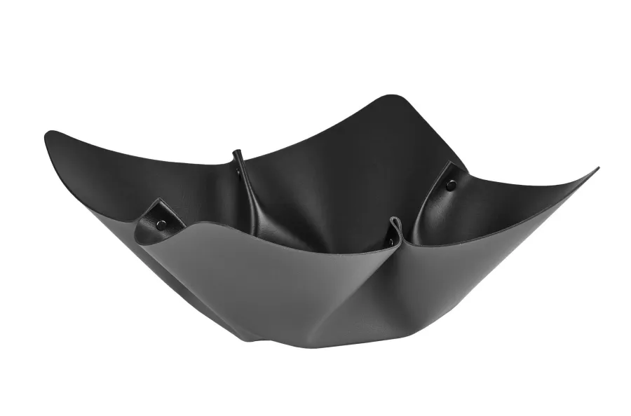 picture 1 Gray leather fruit bowl Ø45 cm
