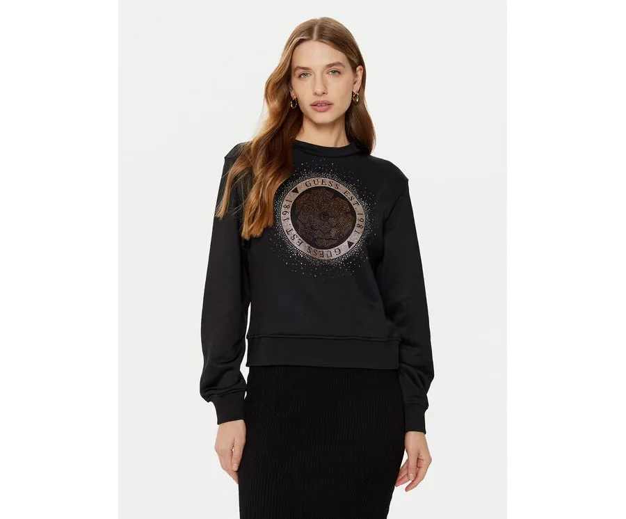 obrazek 1 Guess Bluza W5RQ05 K7EX1 Czarny Regular Fit