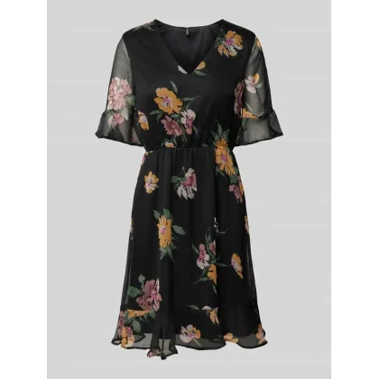 Zdjęcie Sukienka mini ze wzorem na całej powierzchni model ‘SMILLA’