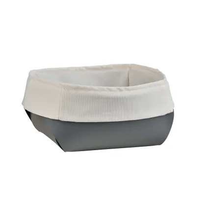 Picture Stylish gray Flora bread basket 20x20xH9 cm