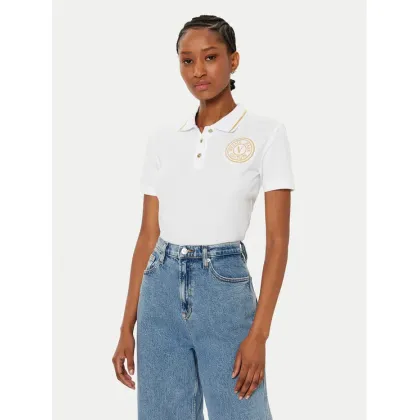 Zdjęcie Versace Jeans Couture Polo 78HAGT00 Biały Regular Fit