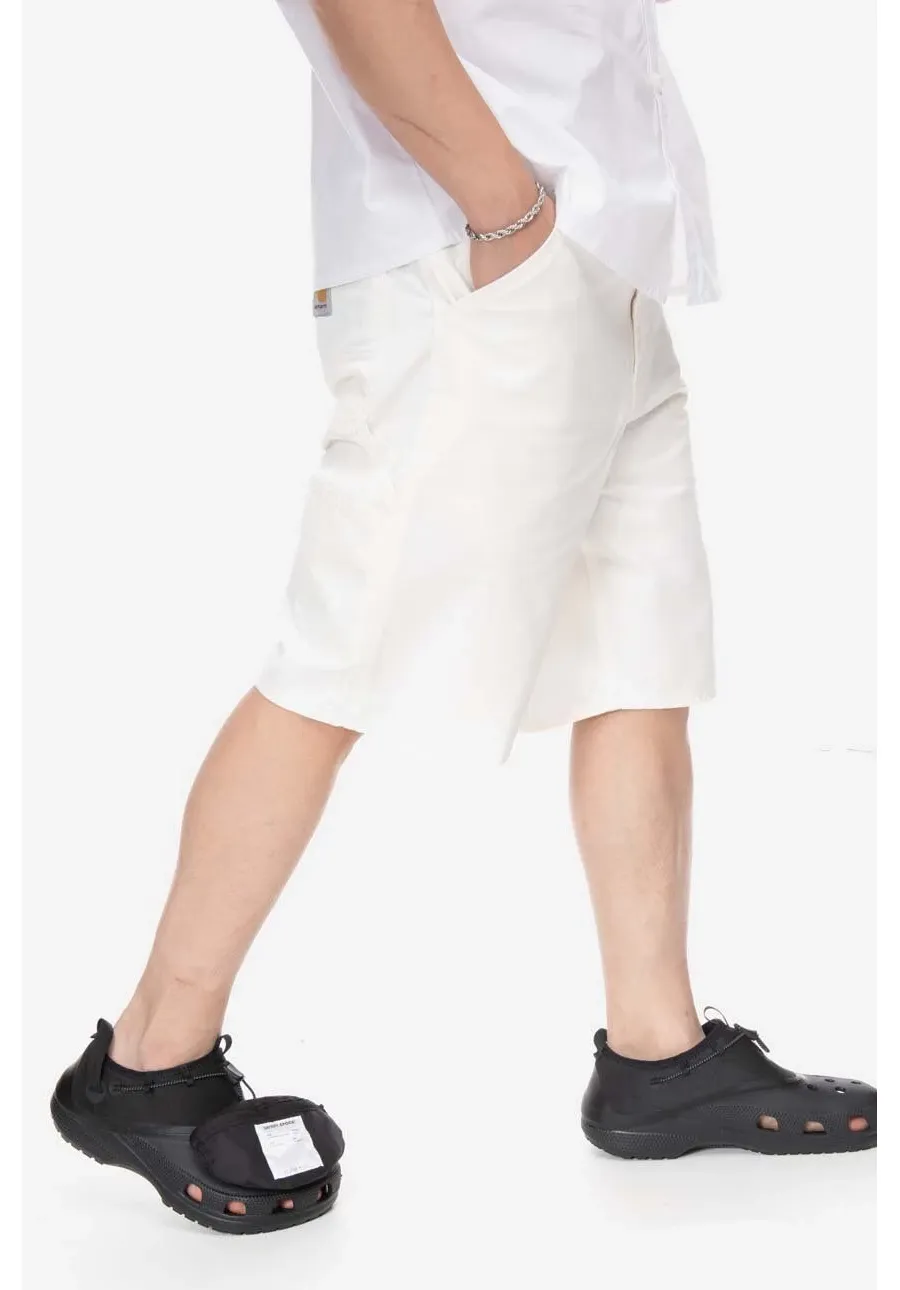 obrazek 1 Carhartt WIP szorty bawełniane Single Knee Short kolor beżowy I031504-OFFWHITE