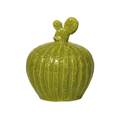 Zdjęcie Ceramiczny zielony pojemnik na żywności - Virginia Casa