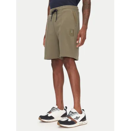 Zdjęcie Aeronautica Militare Szorty sportowe 251BF020F584 Khaki Regular Fit