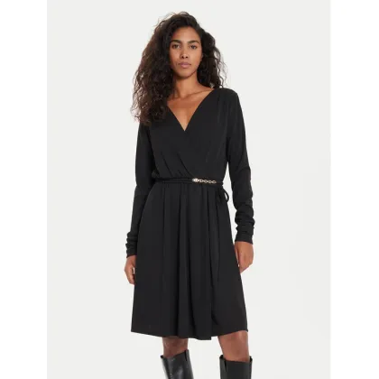 Zdjęcie TWINSET Sukienka koktajlowa 241TE2054 Czarny Regular Fit