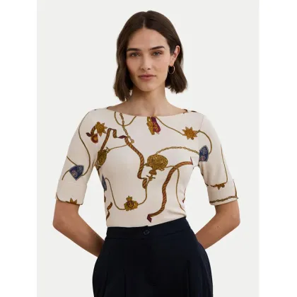 Zdjęcie LAUREN RALPH LAUREN Bluzka 200957614001 Biały Slim Fit