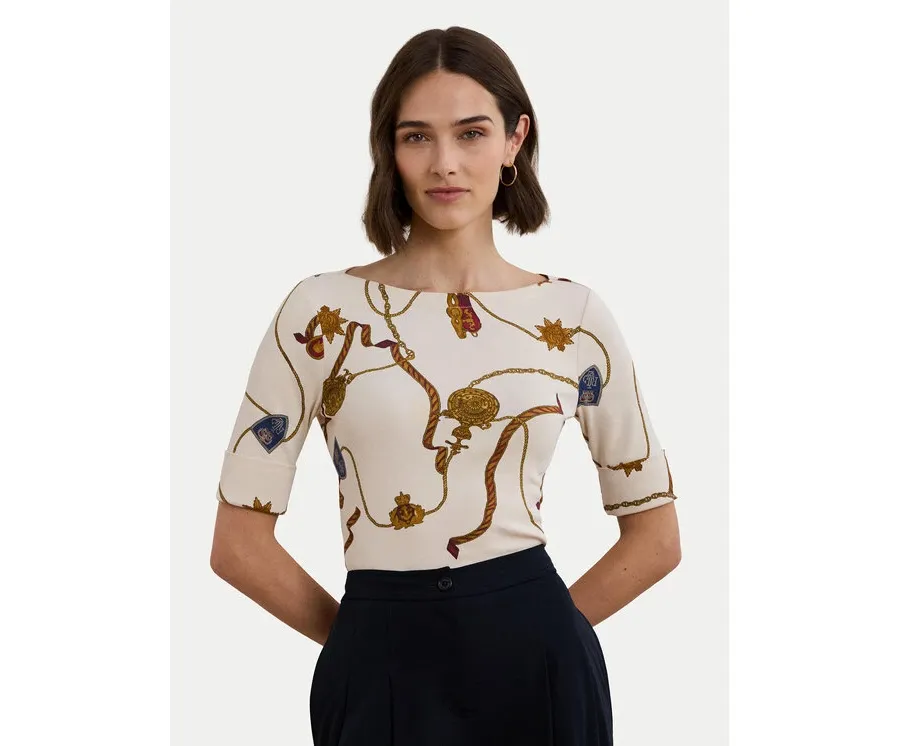 obrazek 1 LAUREN RALPH LAUREN Bluzka 200957614001 Biały Slim Fit