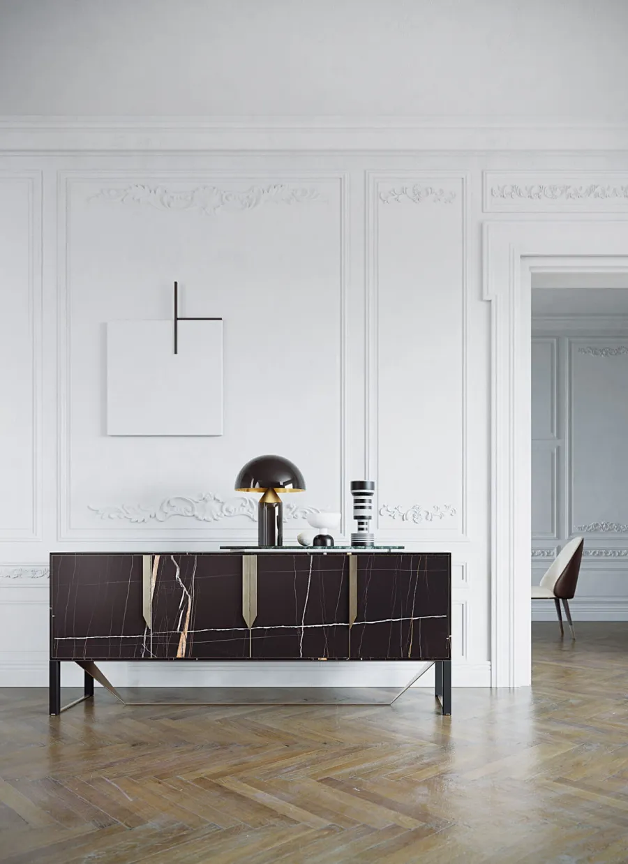 obrazek 5 Oryginalny modernistyczny kredens z Włoch do salonu