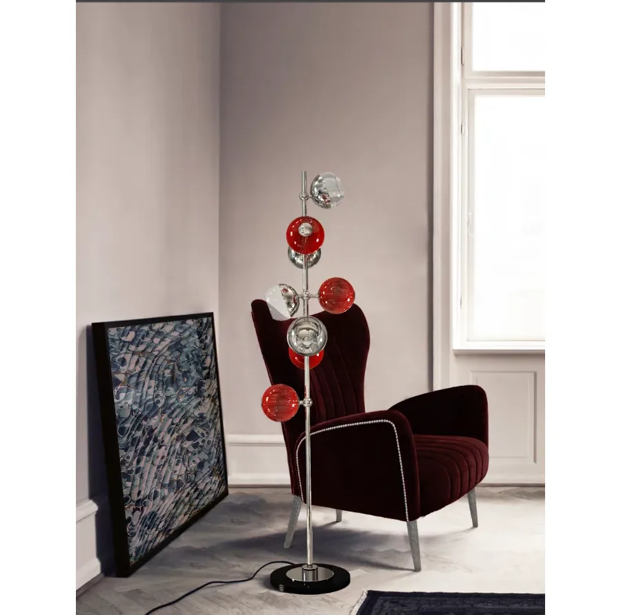 obrazek 1 Lampa podłogowa Cherries inspirowana owocami czereśni