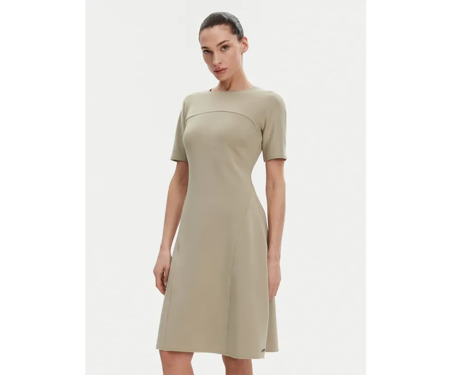 obrazek 1 Calvin Klein Sukienka codzienna K20K208151 Beżowy Regular Fit