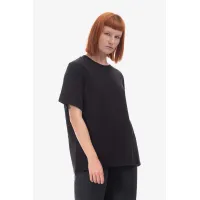 Zdjęcie Woolrich t-shirt bawełniany Woolrich Logo T-shirt CFWWTE0070FRUT2926 100 kolor czarny CFWWTE0070FRUT2926-8041