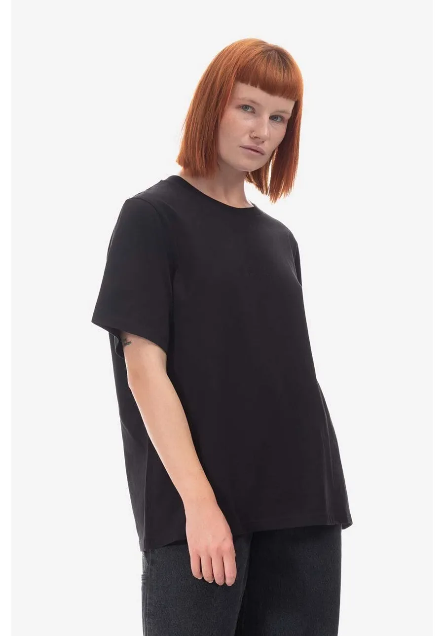 obrazek 1 Woolrich t-shirt bawełniany Woolrich Logo T-shirt CFWWTE0070FRUT2926 100 kolor czarny CFWWTE0070FRUT2926-8041