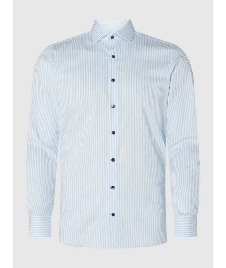 obrazek 1 Koszula biznesowa o kroju slim fit z diagonalu