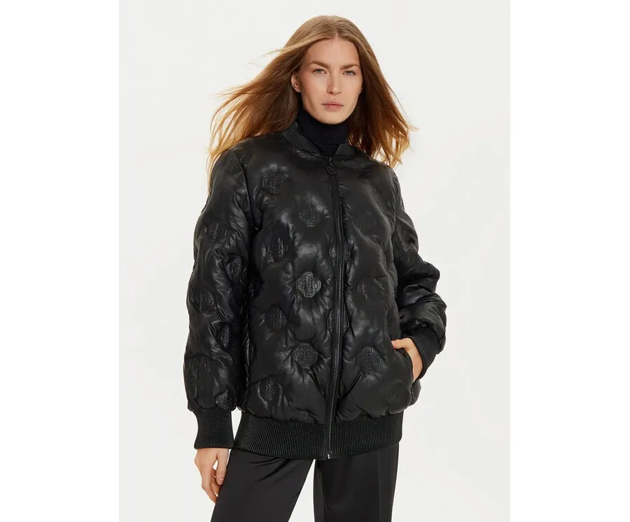 obrazek 1 Guess Kurtka skórzana Marianne W4BL60 WGB20 Czarny Regular Fit