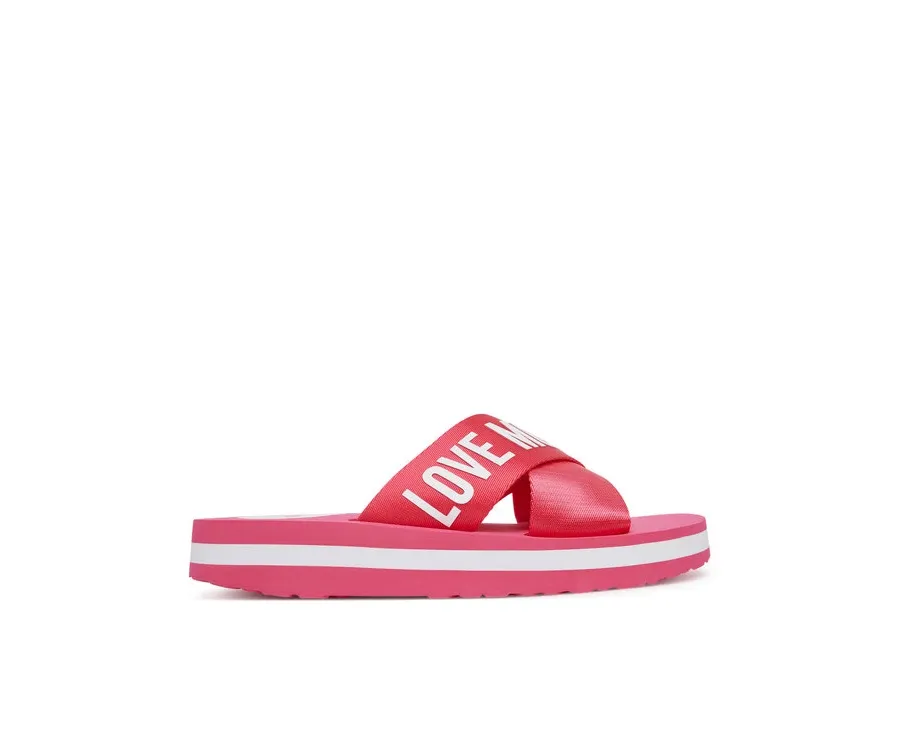 obrazek 1 LOVE MOSCHINO Klapki JA28324G0MIX3604 Różowy