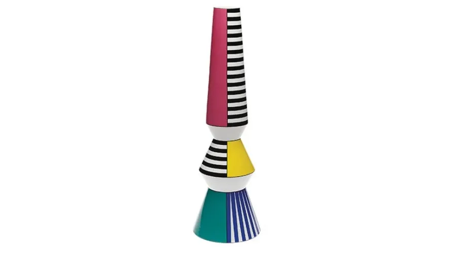 picture 1 An avant-garde ceramic vase with a geometric ornament - Byfly