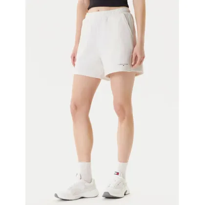Zdjęcie Tommy Jeans Szorty sportowe Linear DW0DW21152 Écru Relaxed Fit