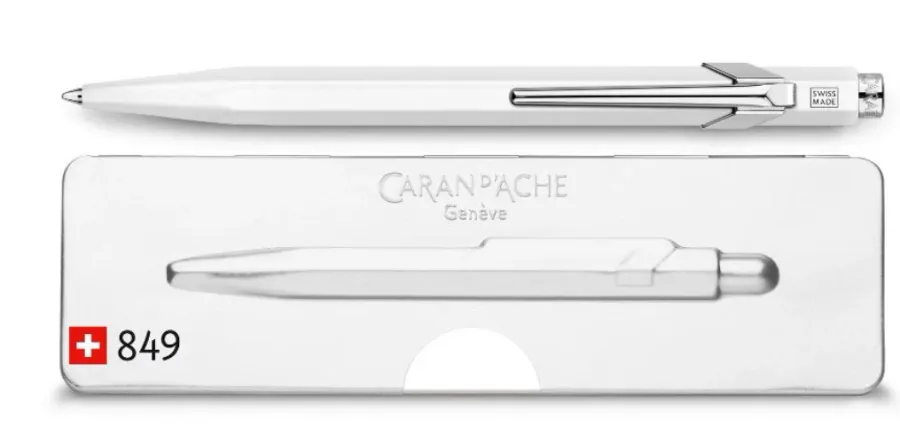 obrazek 1 Długopis 849 White (biały) w pudełku Slimpack
