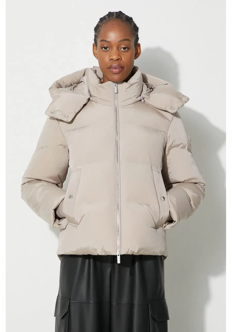 obrazek 1 Woolrich kurtka puchowa damska kolor beżowy zimowa