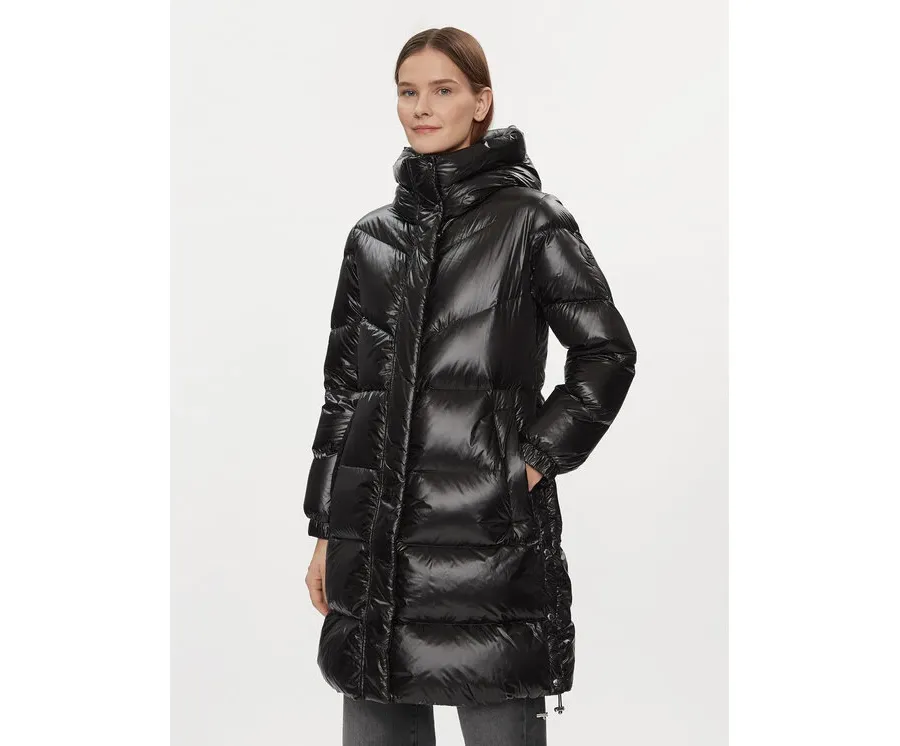 obrazek 1 Woolrich Kurtka puchowa Aliquippa Long CFWWOU0926FRUT3085 Czarny Regular Fit