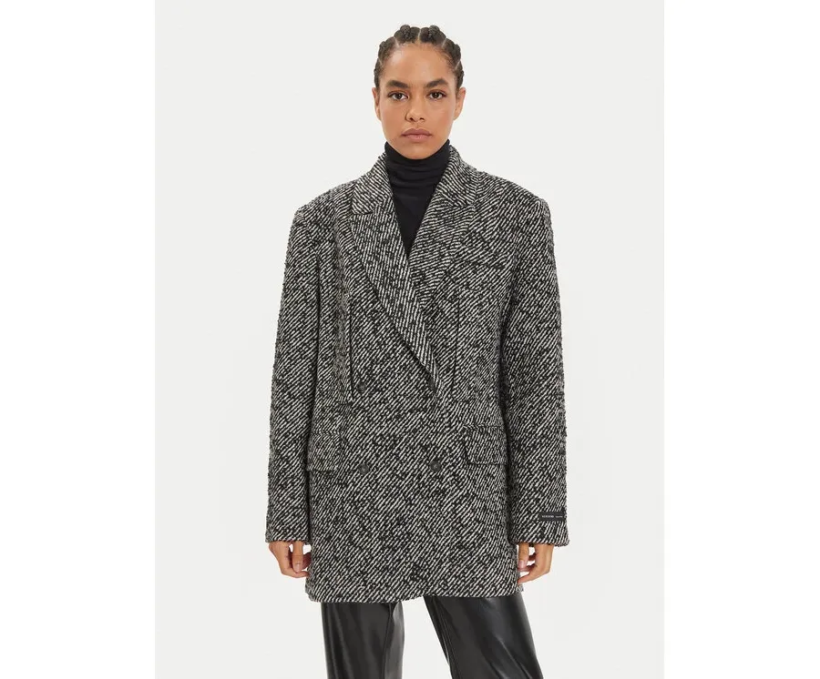 obrazek 1 Herskind Płaszcz wełniany Villi 5386146 Szary Regular Fit