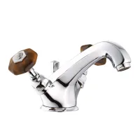 Picture Single-hole faucet with automatic drain and ceramic cartridge - Officina Nicolazzi