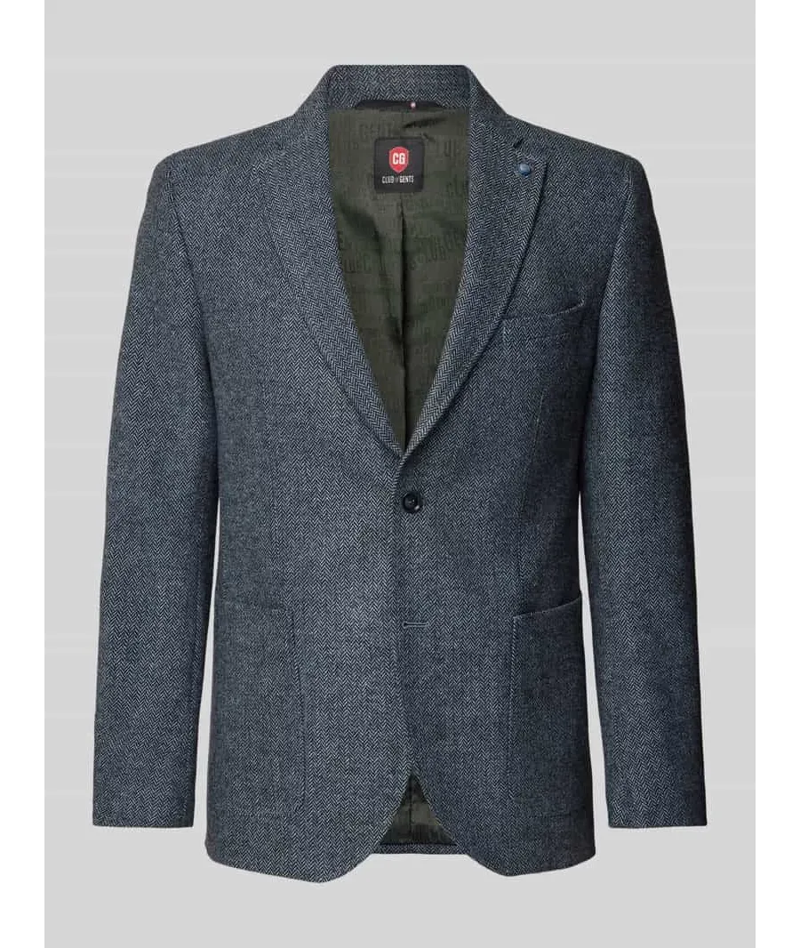 obrazek 1 Marynarka na dwa guziki o kroju slim fit z kołnierzem z połami model ‘Adyson’