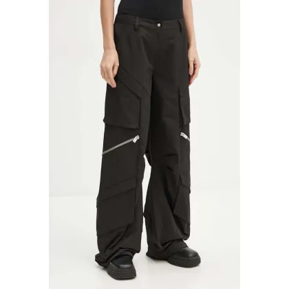 Zdjęcie Heliot Emil spodnie damskie kolor czarny szerokie high waist HE.W.10.149.BLK01