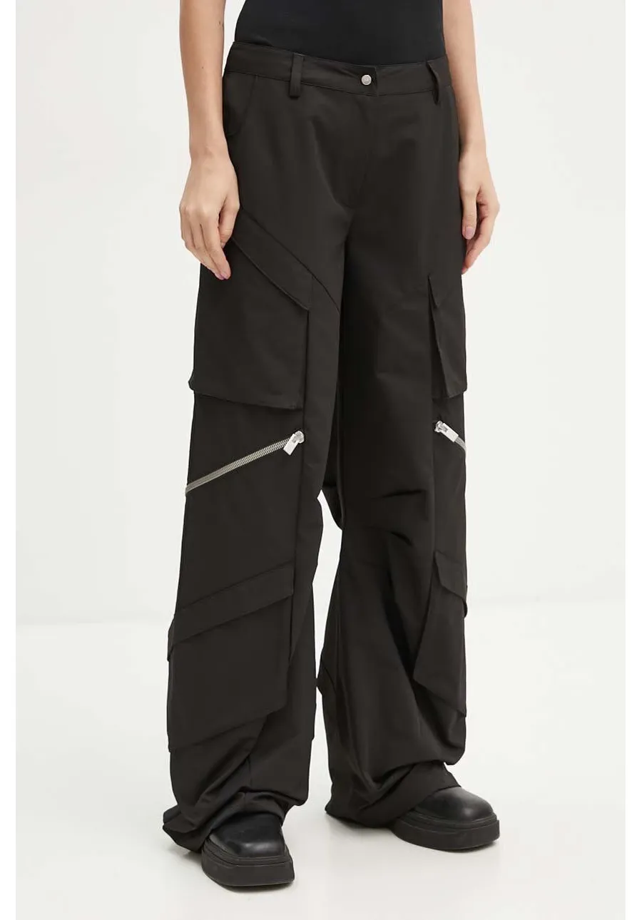 obrazek 1 Heliot Emil spodnie damskie kolor czarny szerokie high waist HE.W.10.149.BLK01