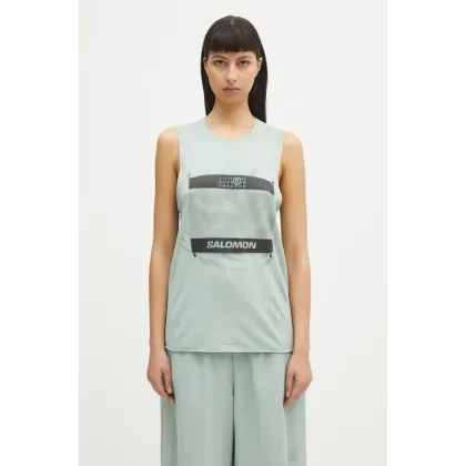 Zdjęcie MM6 Maison Margiela top kolor zielony S52NL0071.M20101
