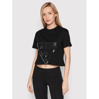 Zdjęcie Guess T-Shirt V2YI06 K8HM0 Czarny Regular Fit