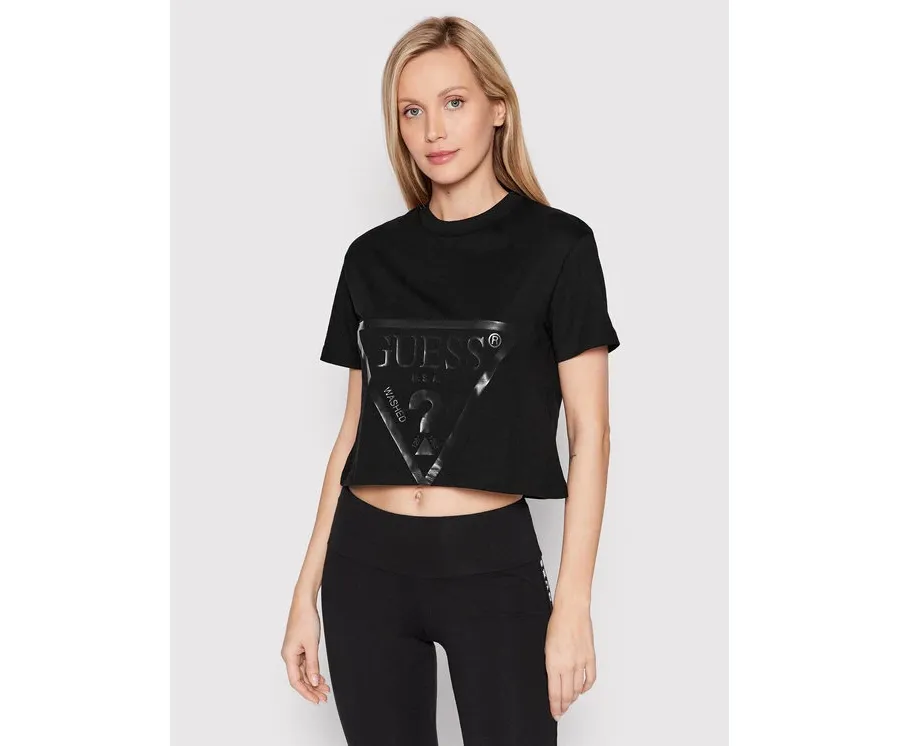 obrazek 1 Guess T-Shirt V2YI06 K8HM0 Czarny Regular Fit